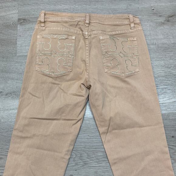Tory Burch Tan Ankle & Cropped Jeans - Picture 3 of 11
